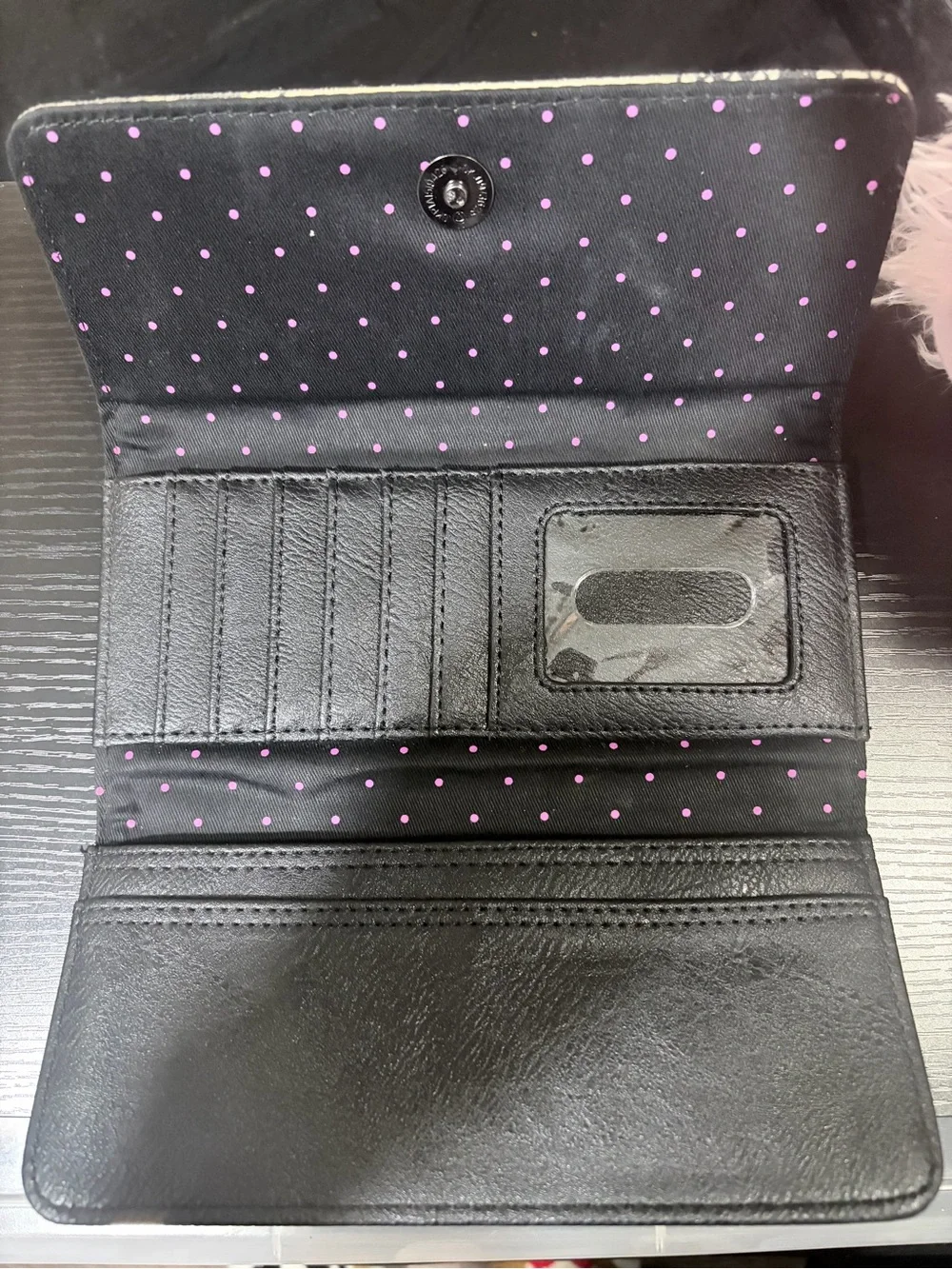 Beige and Black Sugar Skull Women's Wallet